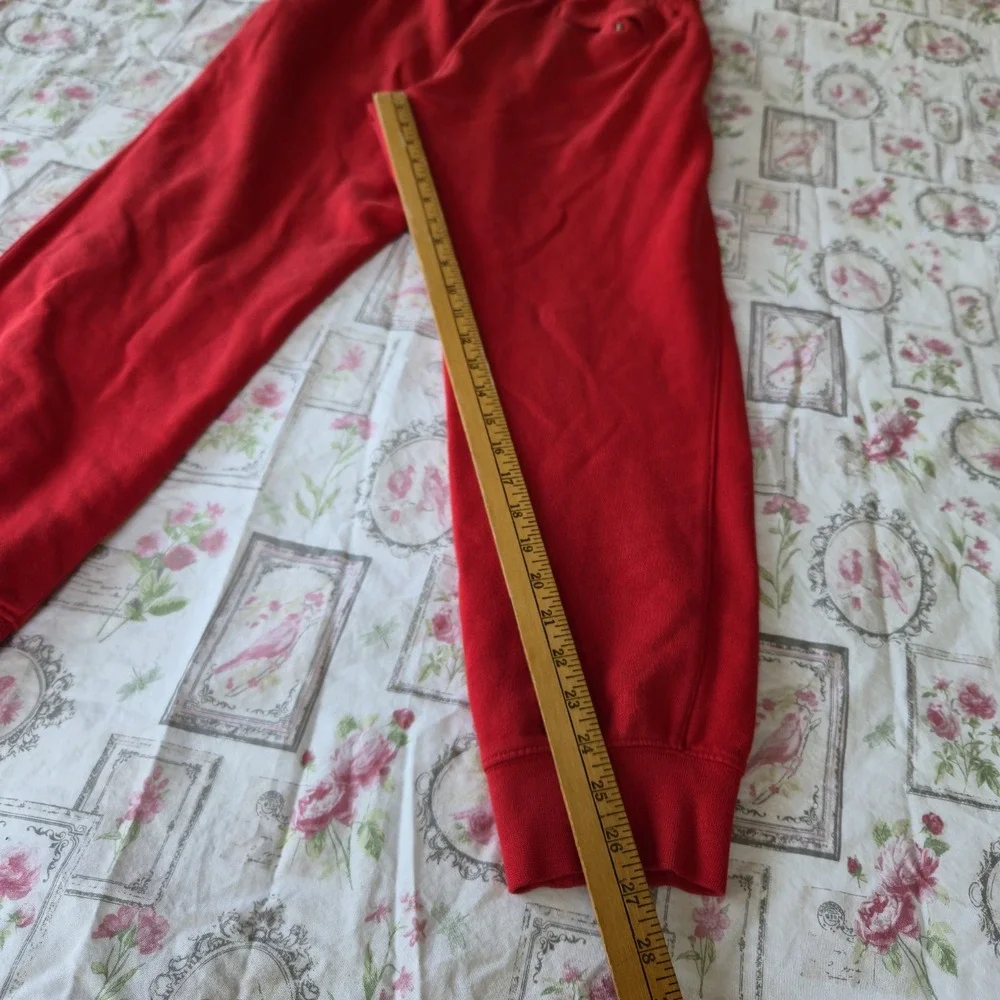 Nike Sweatpants Mens Medium Red Club Fleece Joggers Swoosh Logo